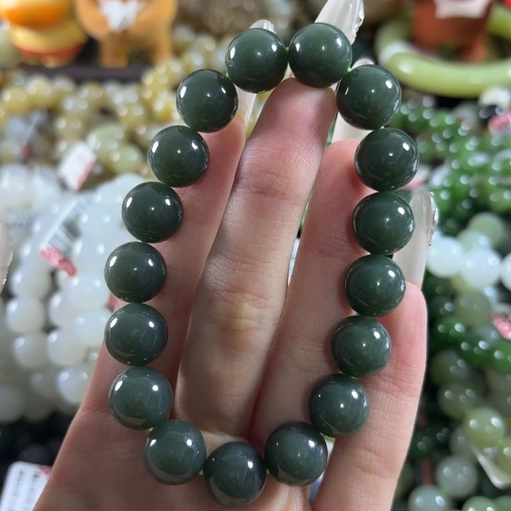 和田玉未镶嵌手链2