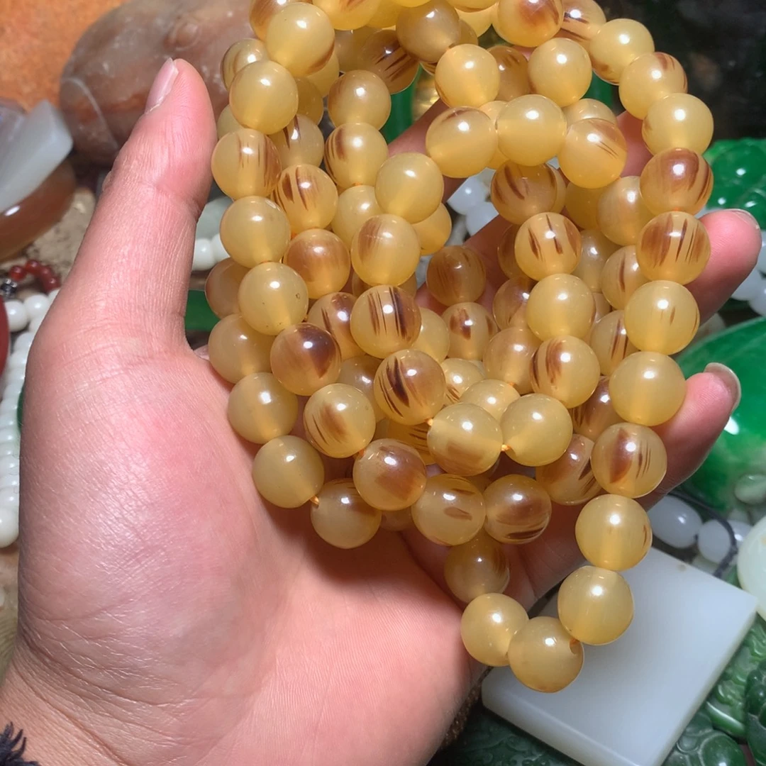 白玉菩提吊坠白玉菩提手串闪电购