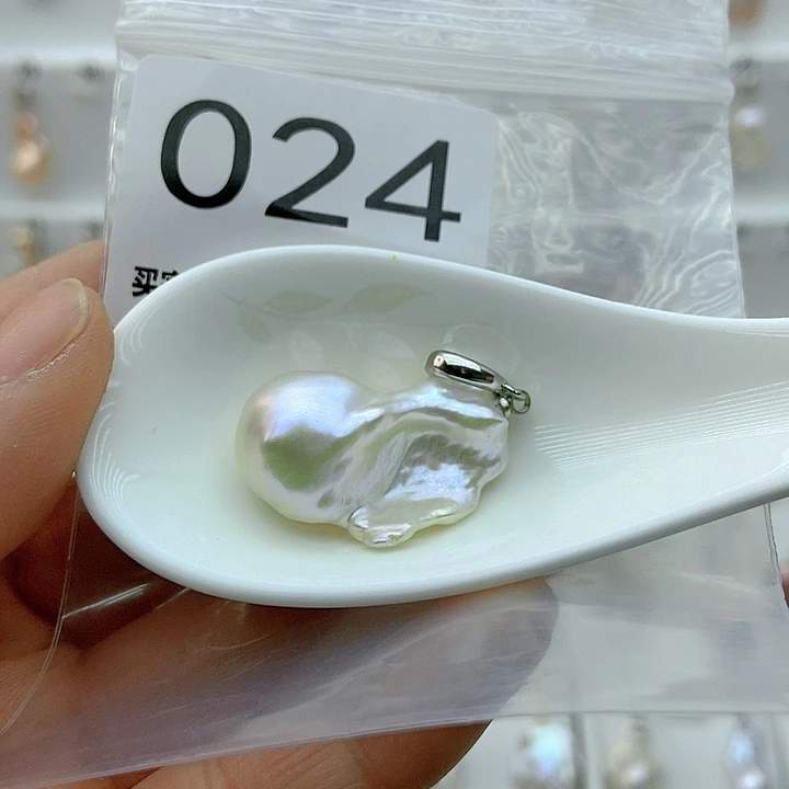 淡水珍珠颈饰银S925镶嵌