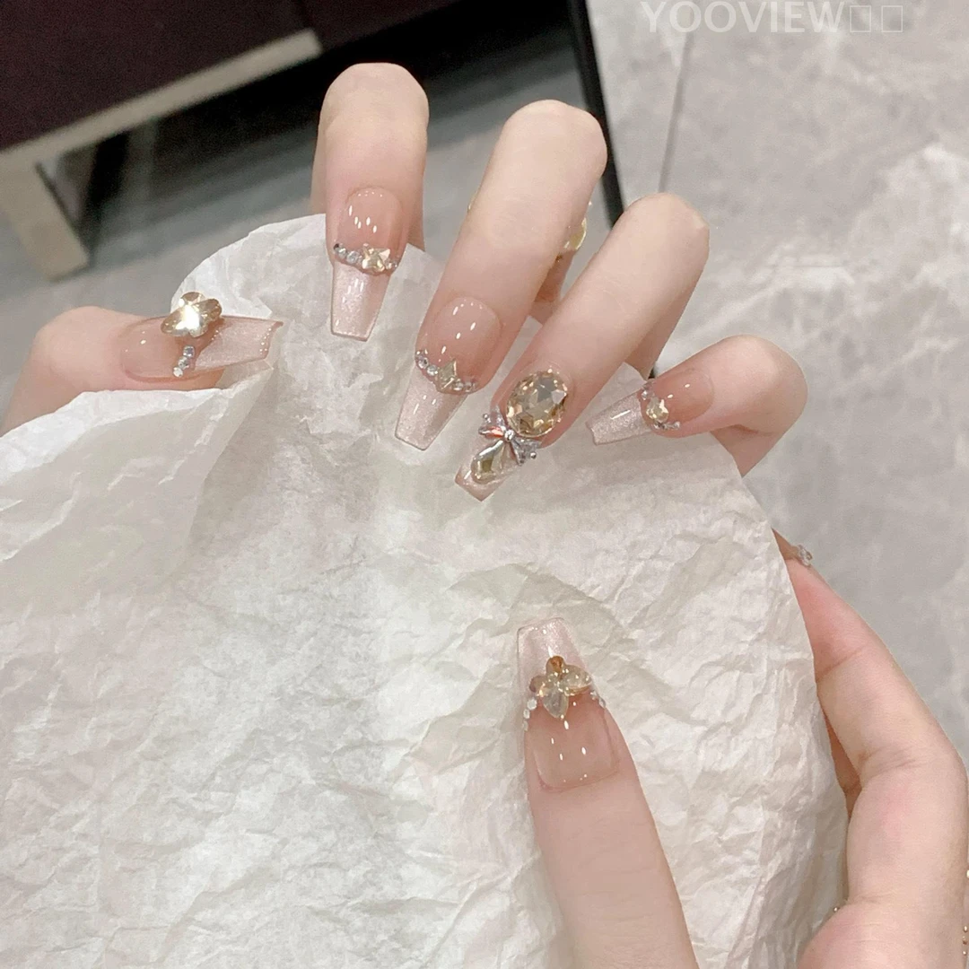 级感穿戴甲穿戴甲纯手工穿戴甲显白纯欲高级感小众美甲成品指甲贴