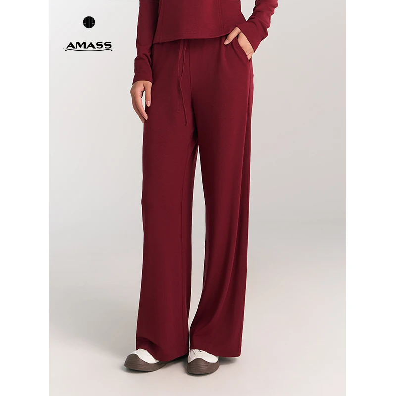 AMASS/阿玛施夏季爆款新款气质流行阔腿垂感显瘦直筒裤5100586