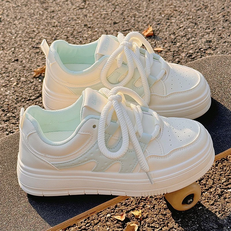 美拉德单鞋女增高女鞋小白鞋2025新款百搭小众厚底厚底女鞋女生