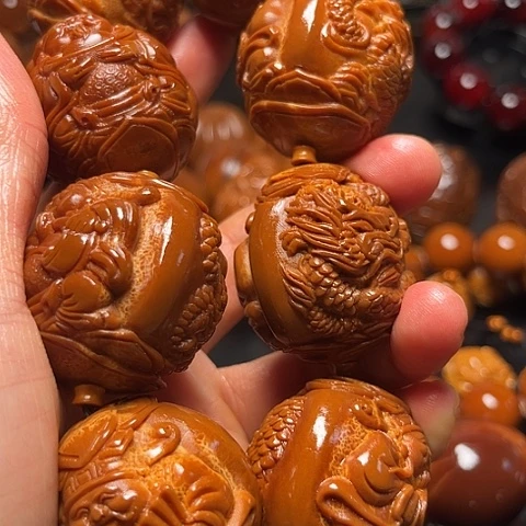 8***6手串/手链橄榄核龙财