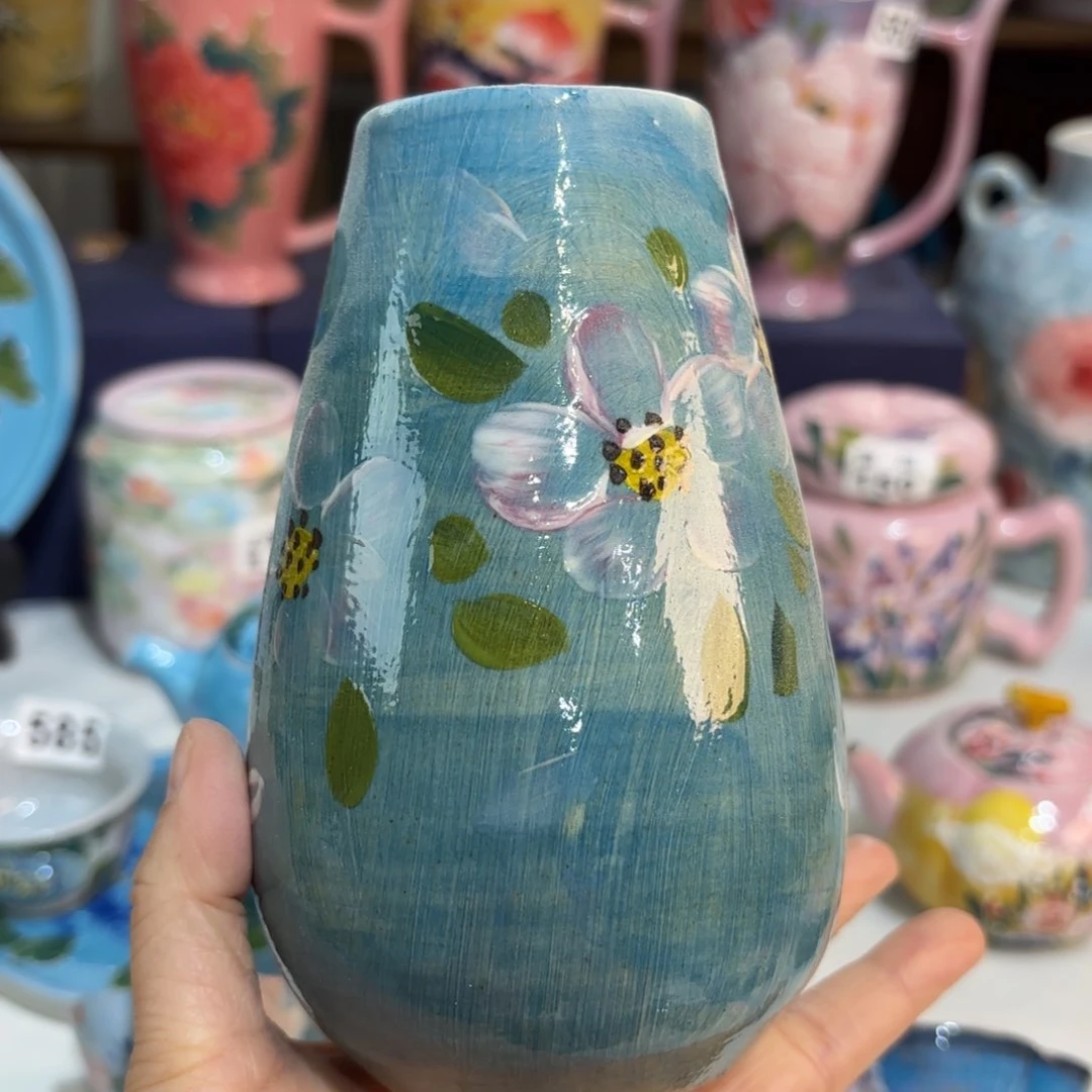 景德镇手绘高温釉下彩陶瓷茶具