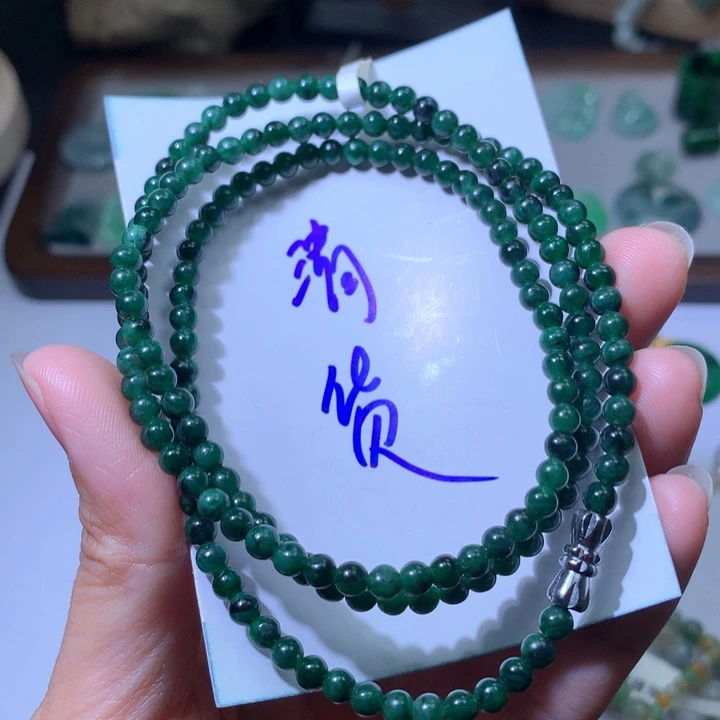 翡翠手链未镶嵌手串