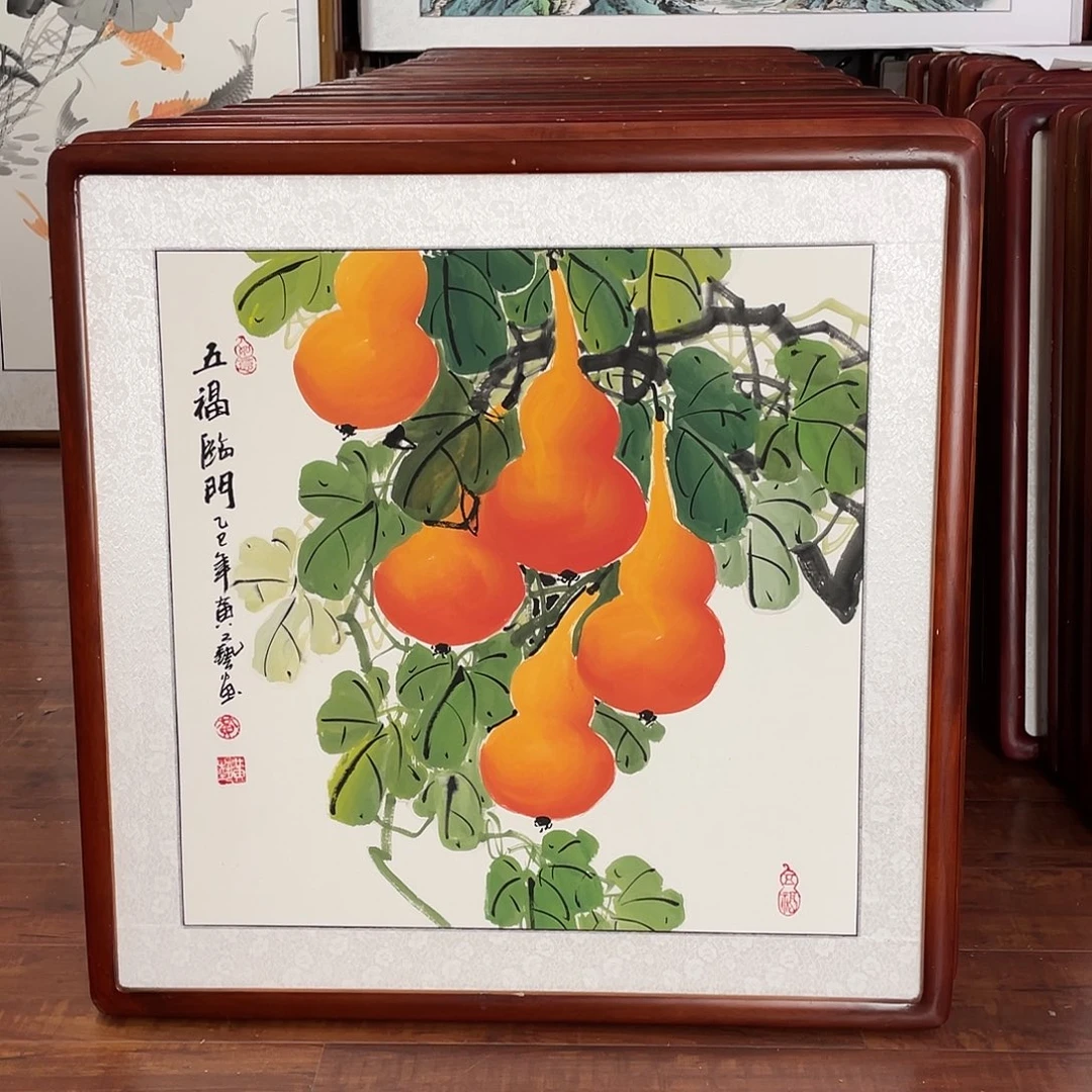 国画带框尺寸63*63厘米