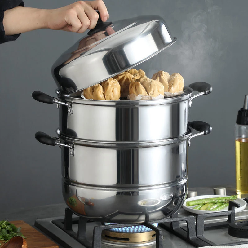 通用电磁炉燃气灶蒸锅26-3615电陶炉3层2层