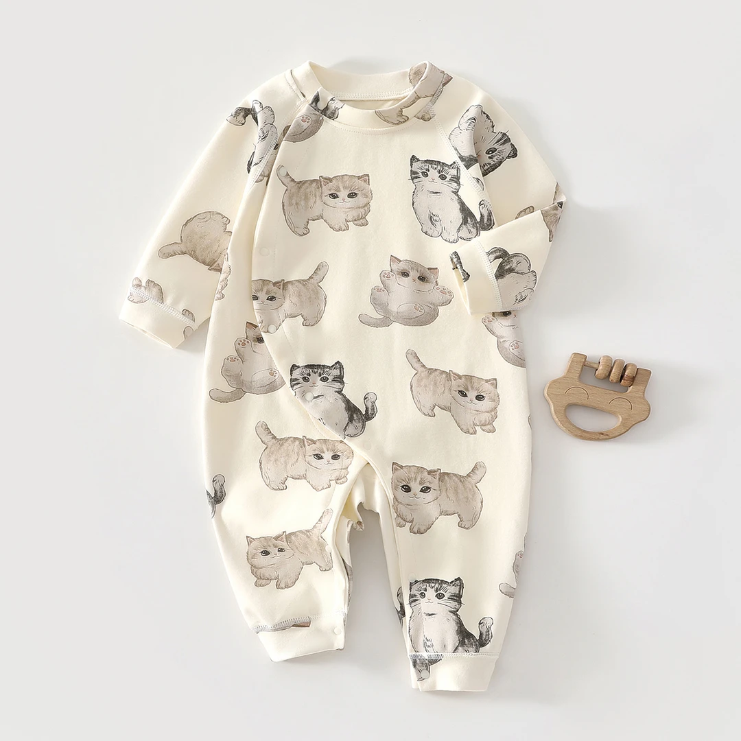 秋冬婴童舒绒【可爱小猫】分体+连体哈衣