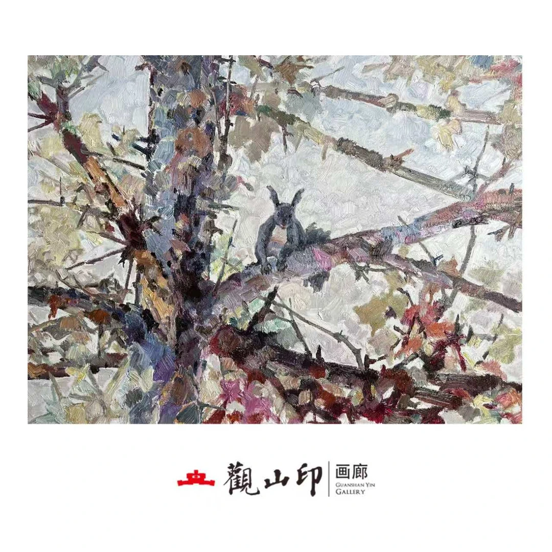 094童趣W原创手绘风景油画81.5x60cm动物作品一