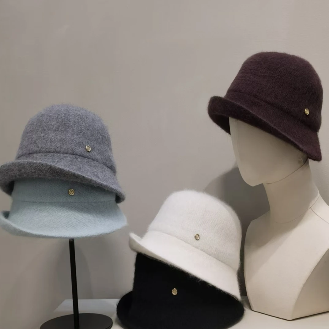 帽之都冬季保暖毛绒渔夫盆帽523