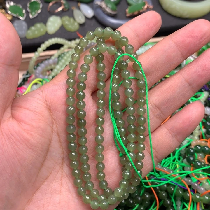 和田玉未镶嵌手链80