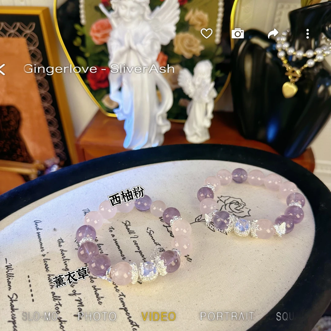 预售链接天然水晶手串原创设计DIY定制