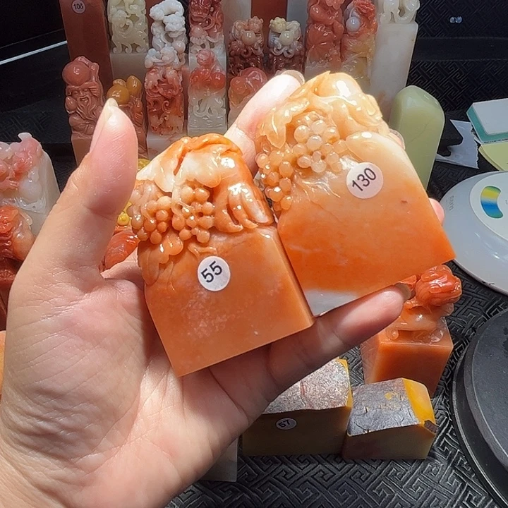 赵***刻老挝石老挝保利石印章