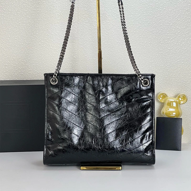 油蜡牛皮托特包大容量购物袋沙滩包单肩斜挎包妈咪袋包时尚女包包