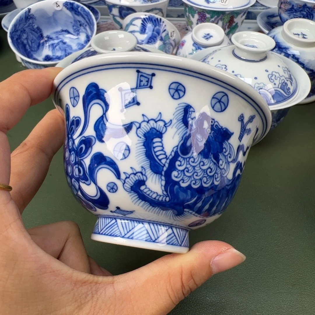 景德镇纯手工纯手绘茶具木木225