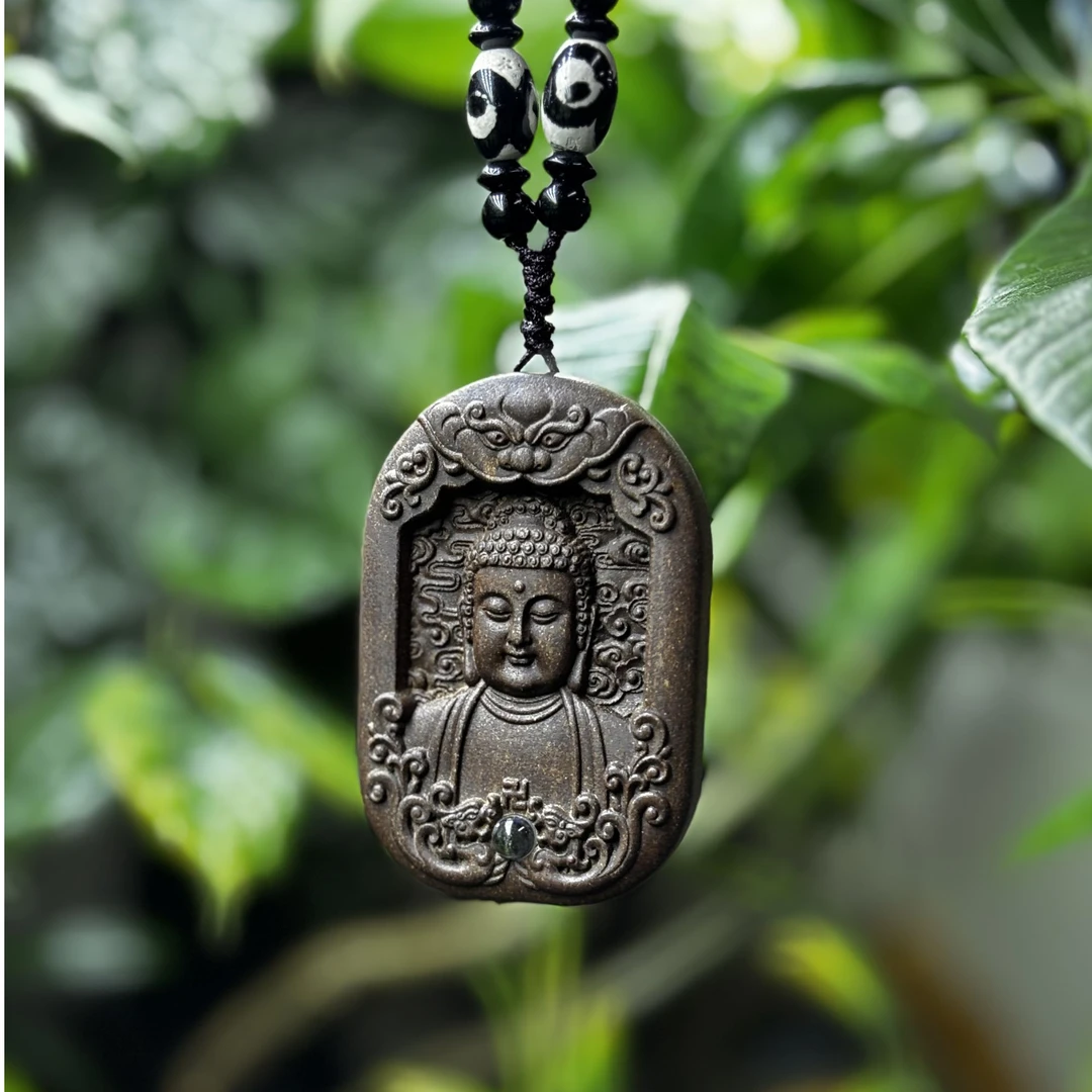 非金属木质吊坠 苏合香精雕挂坠手串套