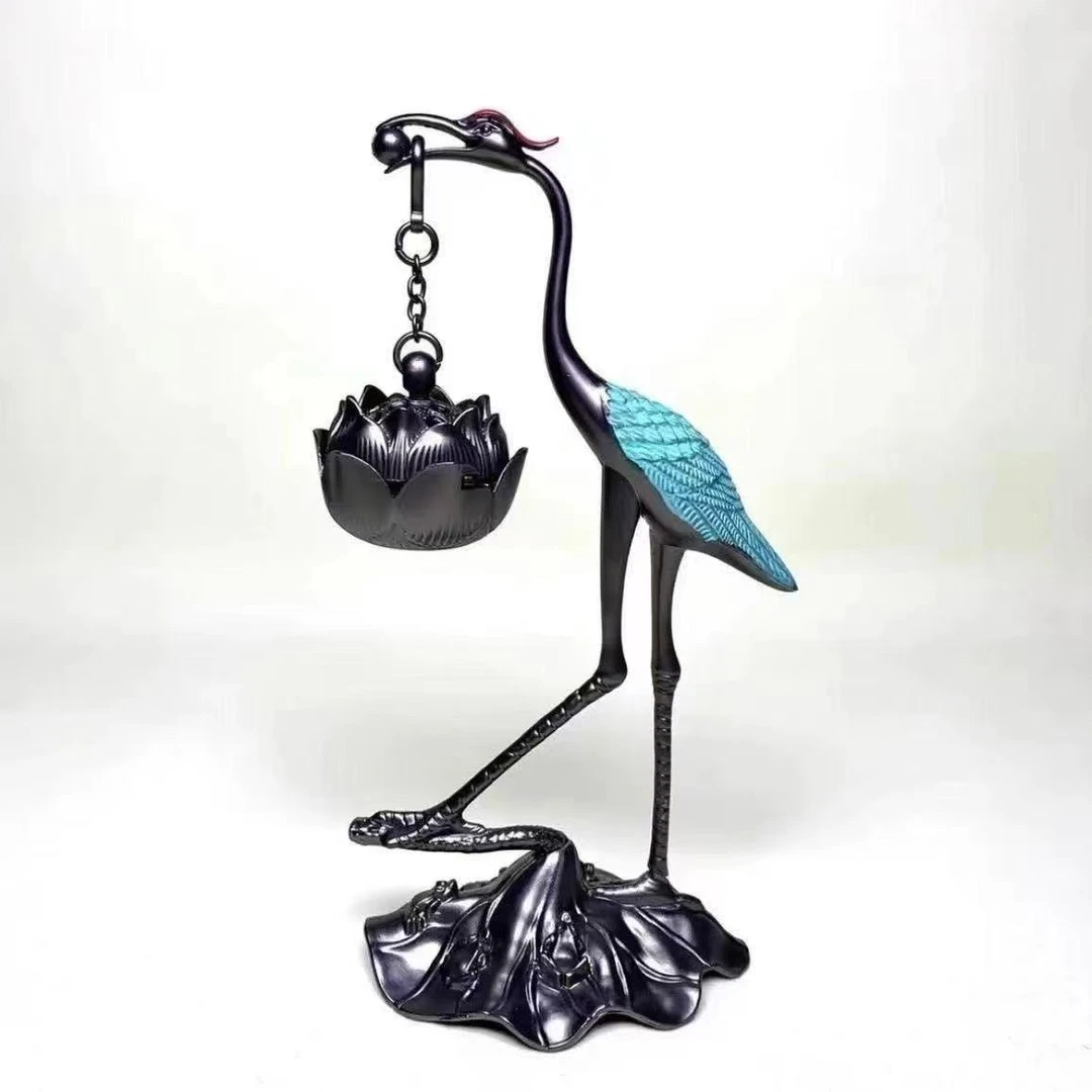 莲花香炉吊炉卧室仙鹤正版红顶祥云沉香居家檀香摆件室内家用悬挂