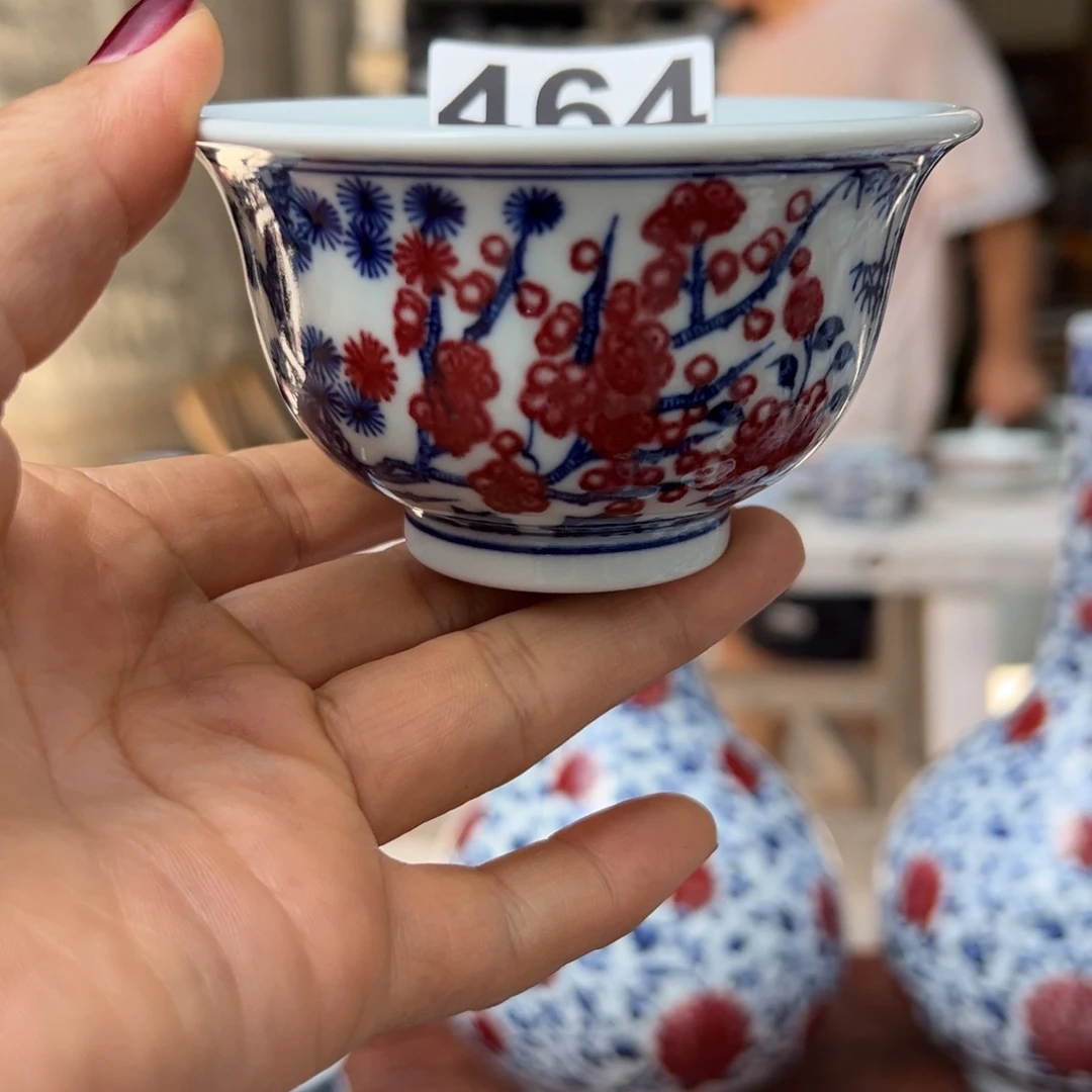 莫***问现代瓷青花釉里红工艺