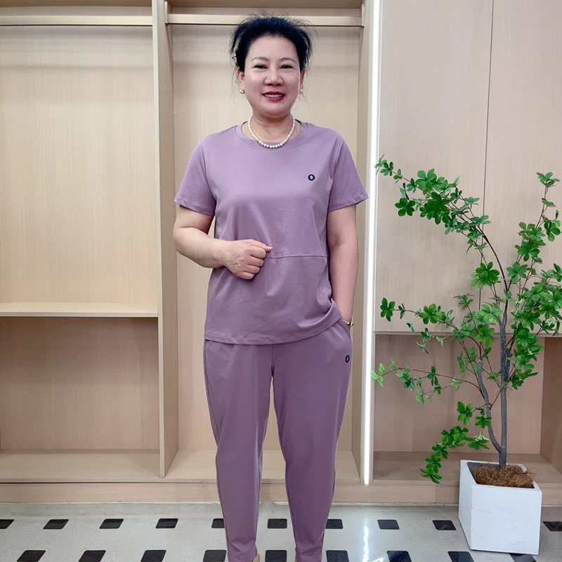 2025夏季新款刺绣休闲百搭套装KSR25056