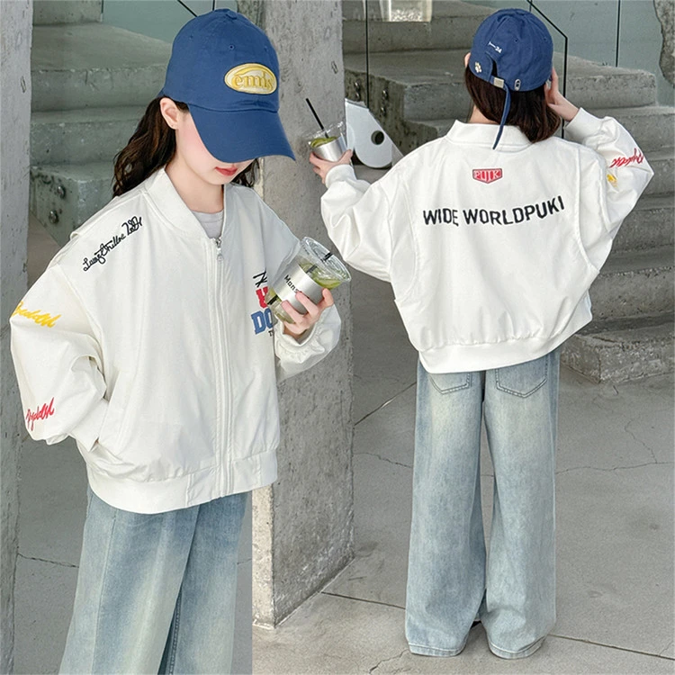 女童秋款时尚休闲棒球服外套2025新款中大童韩系穿搭洋气时髦外套