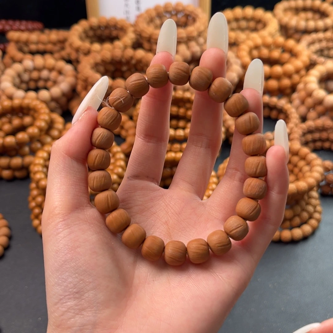 猴头核桃手串全品道珠云锦（微微出油）