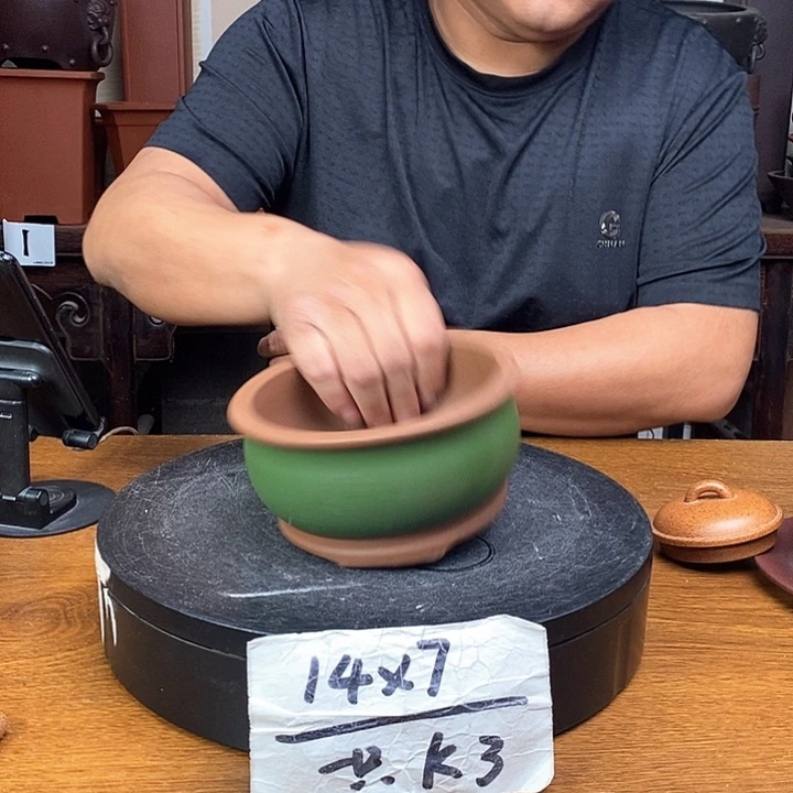紫砂花盆货号一只K3