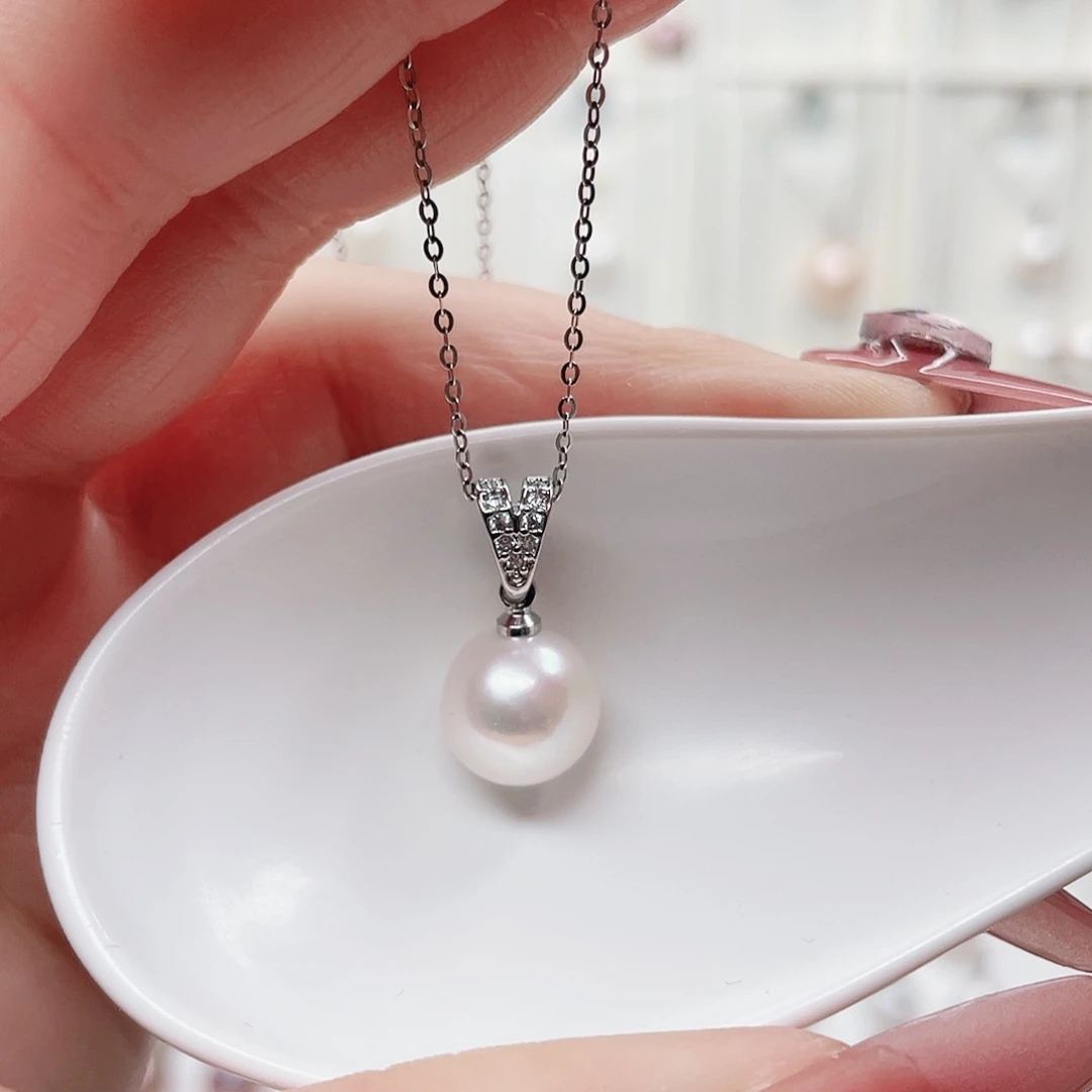 淡水珍珠吊坠(赠链)合金