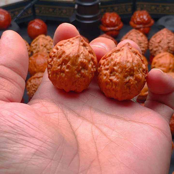 桃核把件野生小手捻