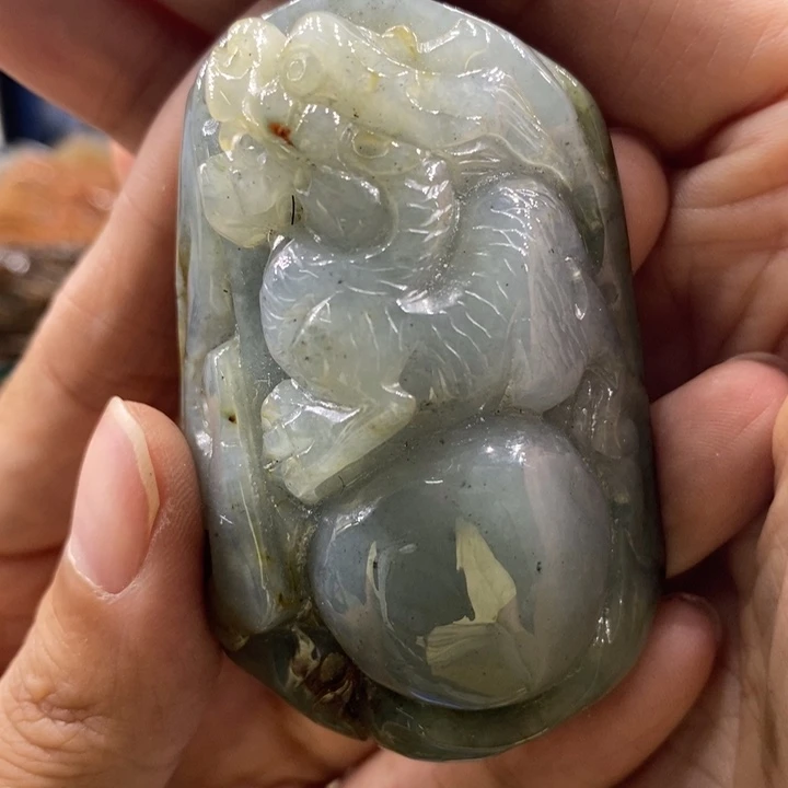 翡翠未镶嵌吊坠(不含链)阿*1237