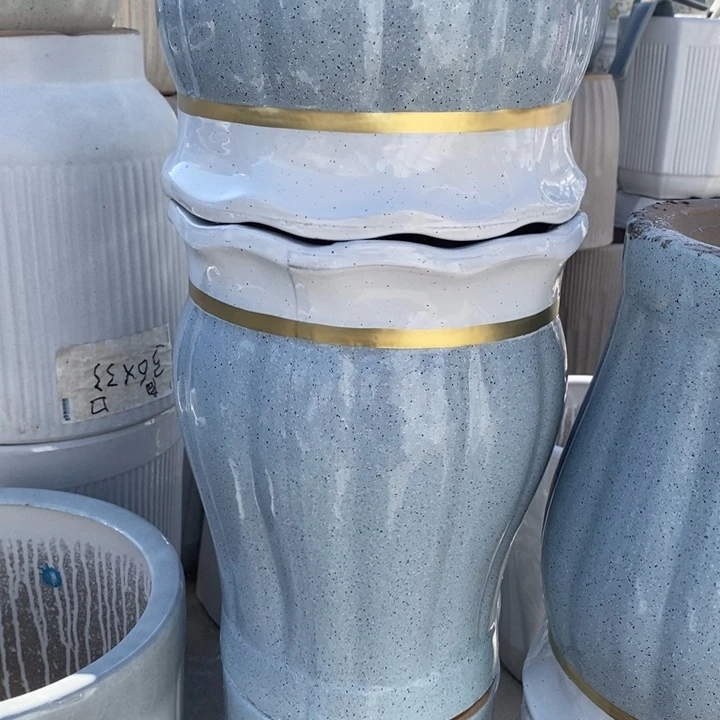 低腰白花口蓝南瓜中号口26/33