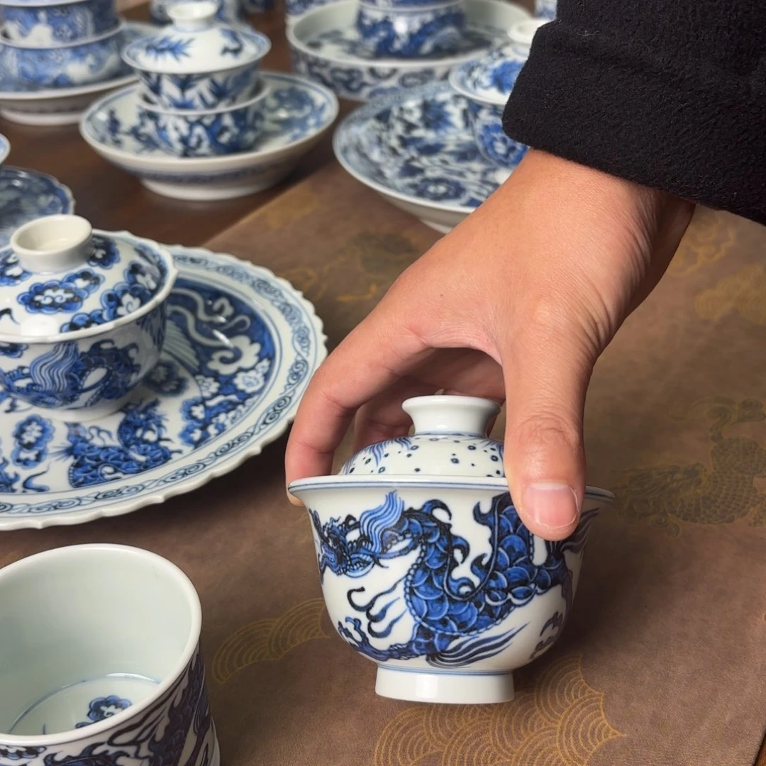 陶摆件景德镇手绘茶器