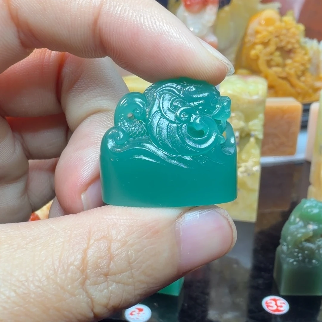 忘***惜印石寿山石雅安绿