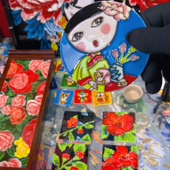 修***心陶瓷瓷板画艺术作品