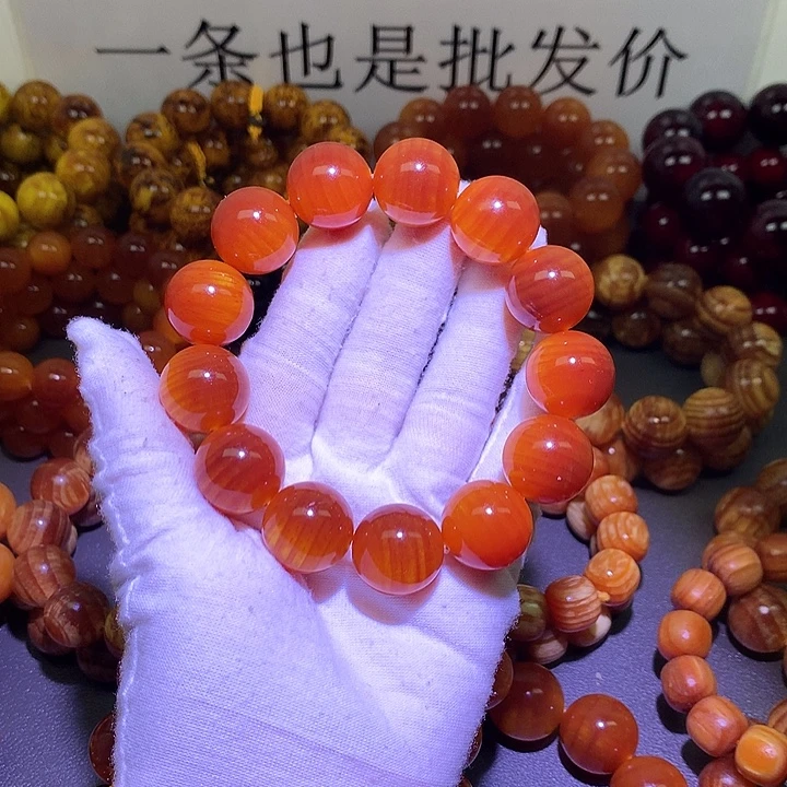 松木（琥珀木）手串/手链1.8 包浆高货