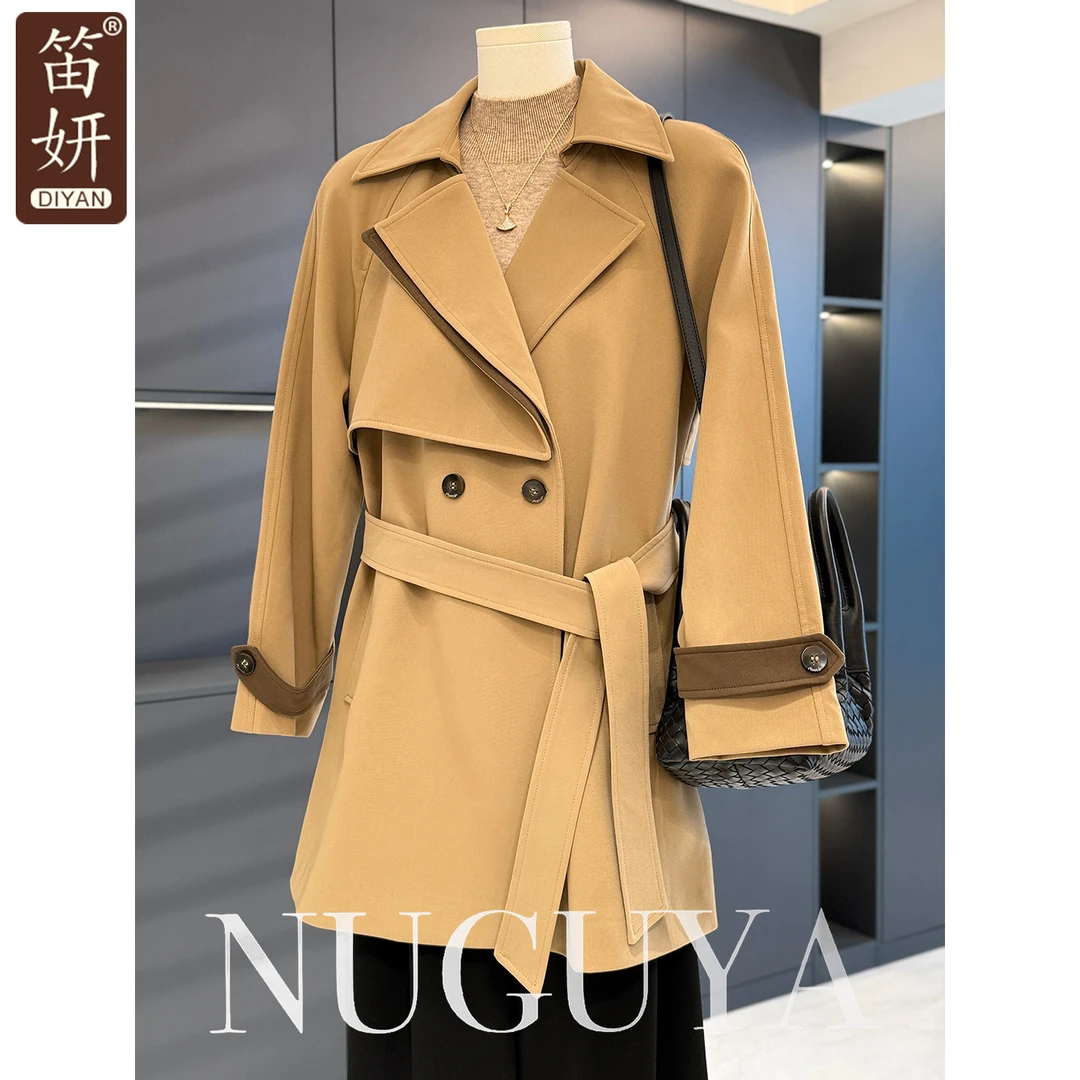 时尚洋气年轻妈妈装中长款风衣秋冬新款气质百搭中年显瘦气质外套