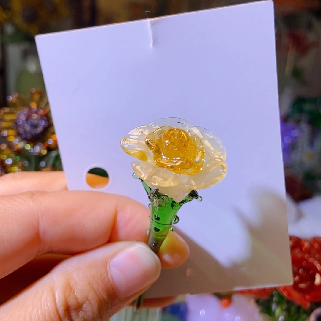 琉璃手工艺品香槟色