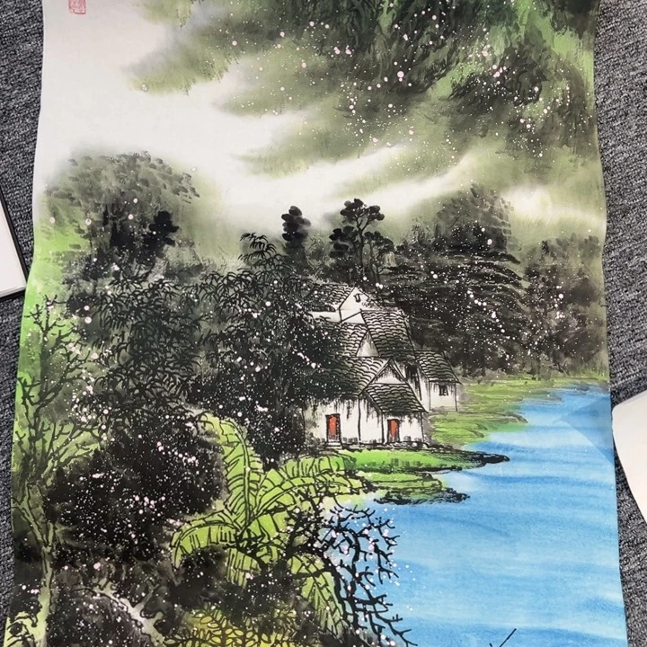 手绘作品全场放大漏出