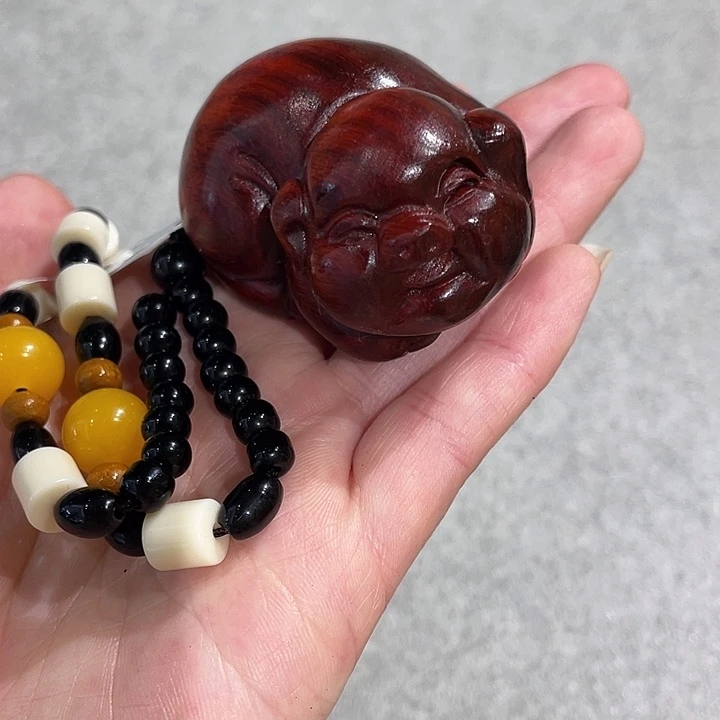 染料紫檀（血檀）吊坠