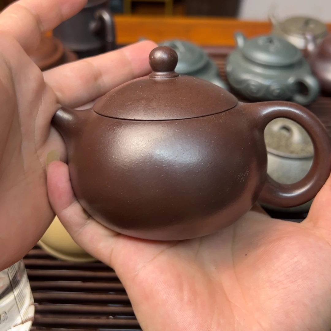 茶壶紫砂纯石红西施壶700