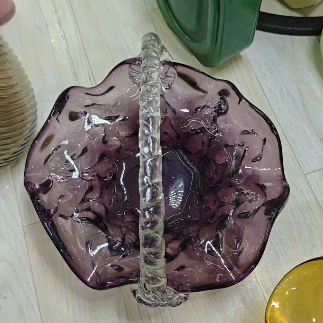 琉璃重工提篮果盘微瑕