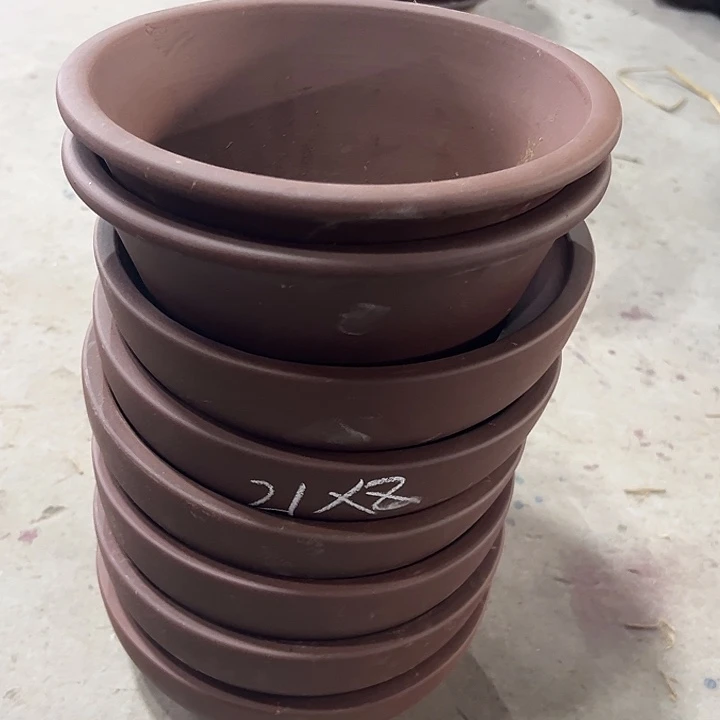 紫砂花盆100-8。