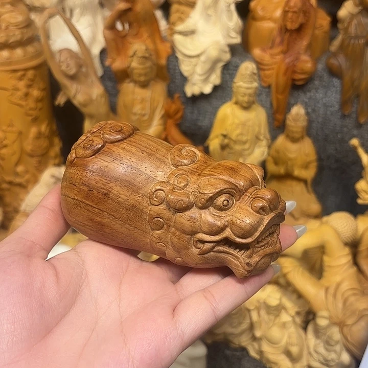 刺猬紫檀（非洲黄花梨）黄花梨瑕疵貔貅