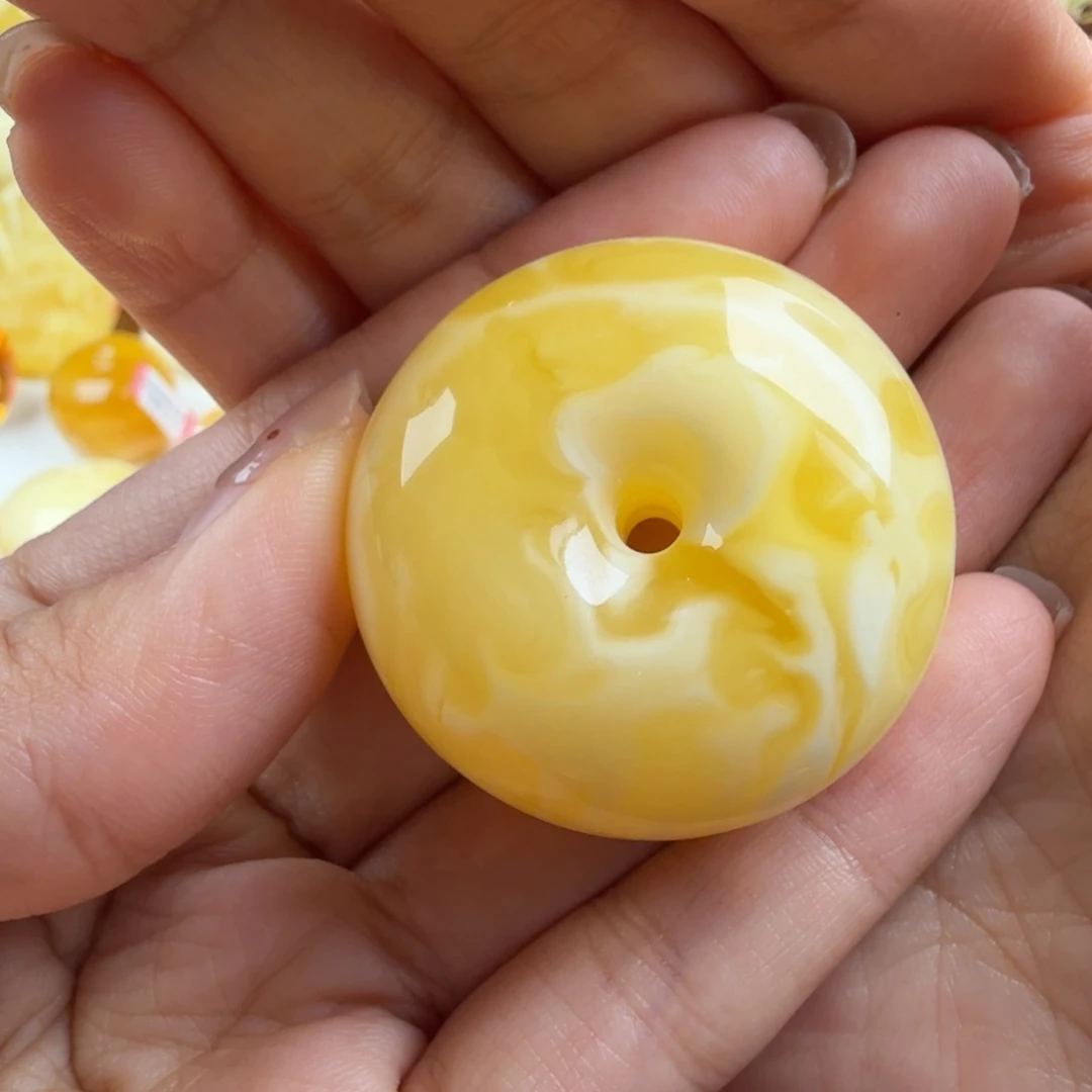 琥珀未镶嵌颈饰纯天然琥珀蜜蜡无优化