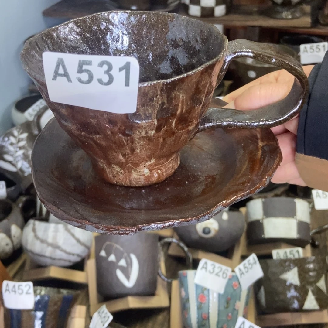 陶瓷?****?手捏咖啡杯套装