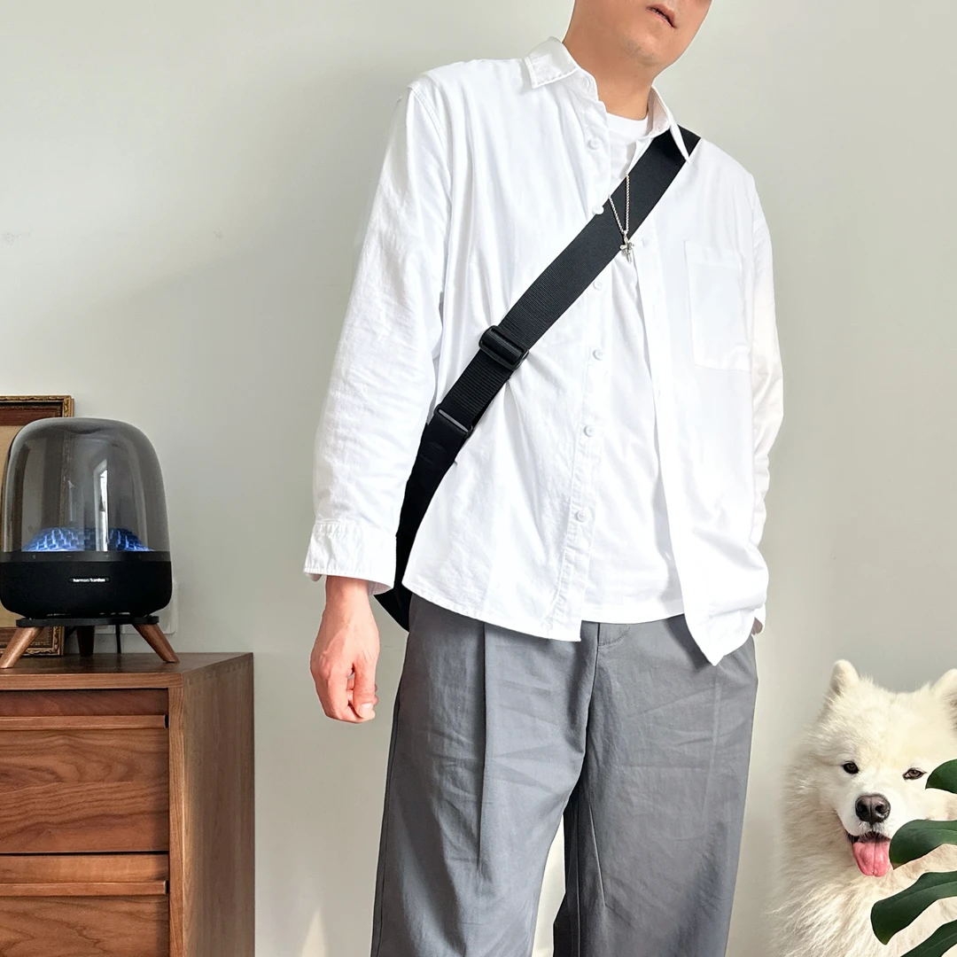 美式潮牌棉衬衫男长袖衬衣2025新款四季宽松翻领休闲衬衣口袋衬衫