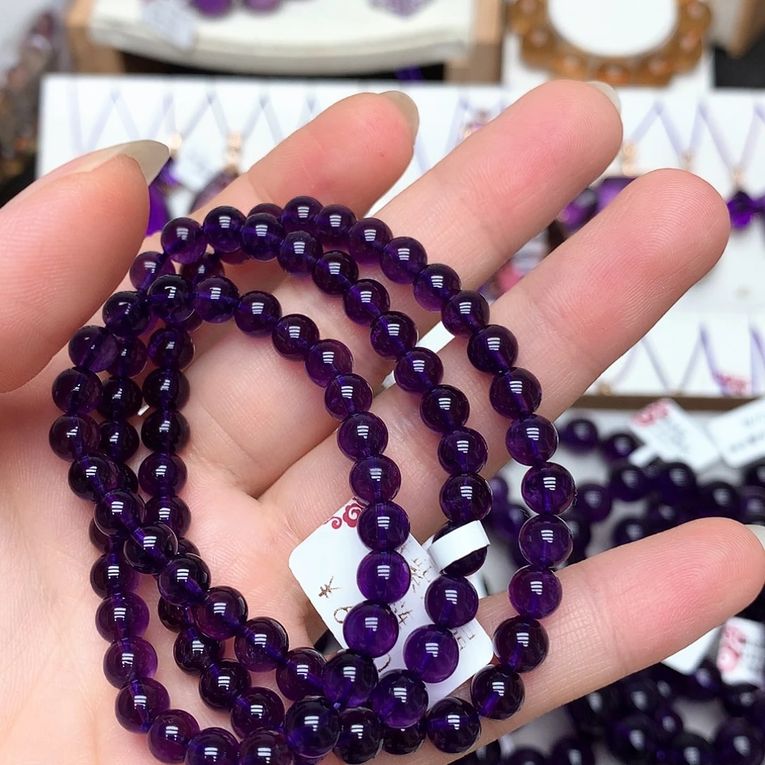 紫晶珠宝半成品未镶嵌L 乌拉圭多圈