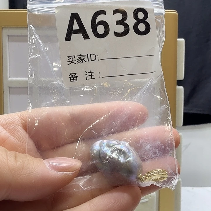 淡水珍珠银S925镶嵌天然淡水珍珠