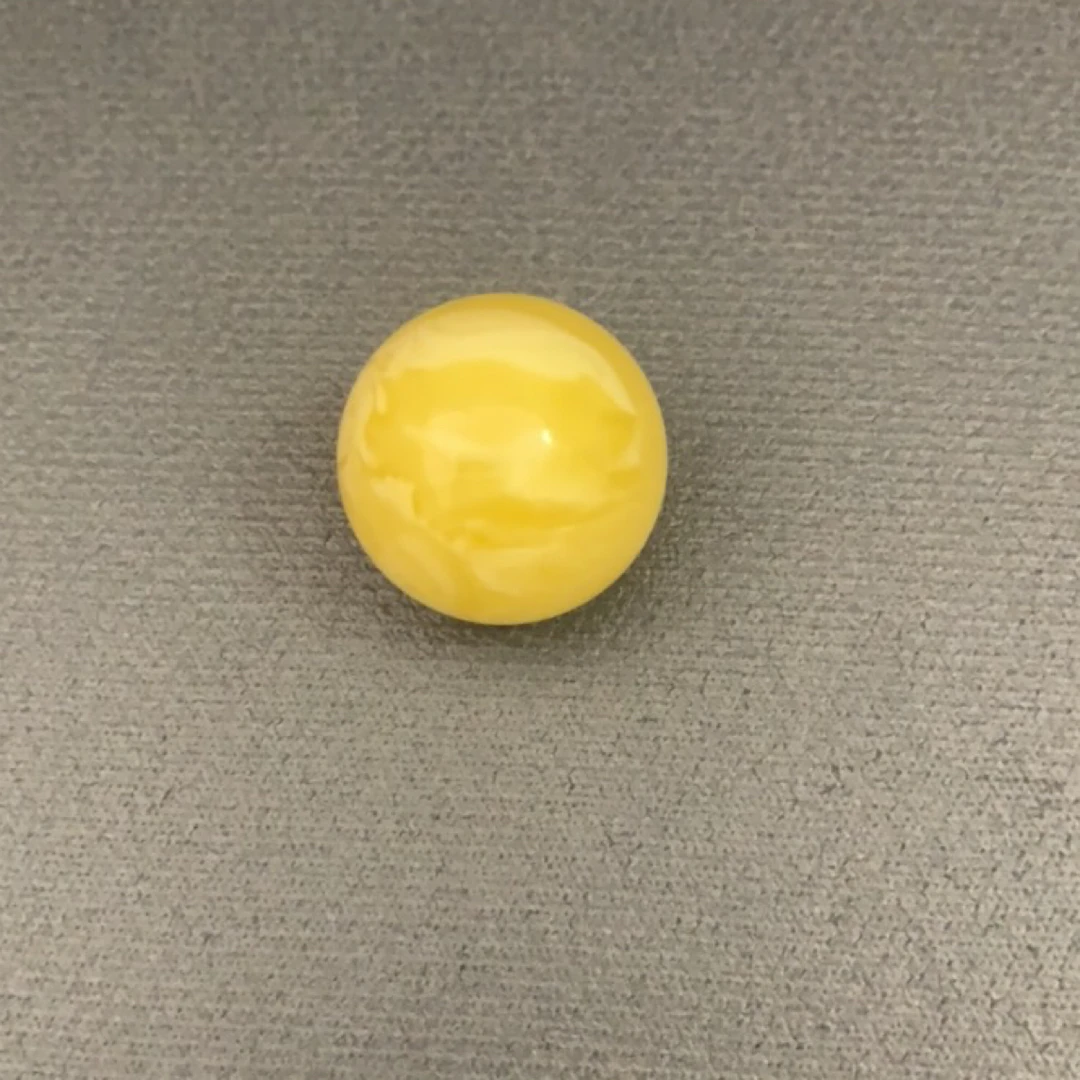琥珀蜜蜡圆珠单珠浓白蜡24.1mm
