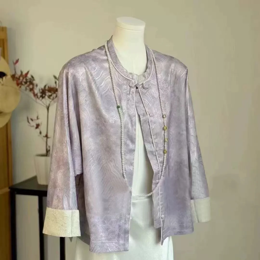 2025新款百搭双面穿外套时尚防晒显白上衣气质女装长袖宽松新中式