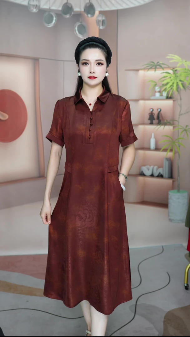 2025爆款新中式风气质优雅显瘦国风连衣裙0426